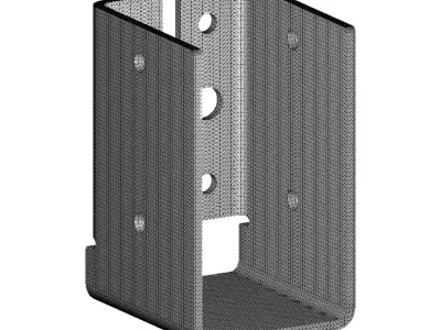 Plastic Joist Bracket 3D model