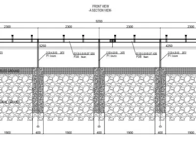 100 kWp Solar Project Type 2 3D model