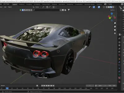 2024 Ferrari 812 Superfast Novitec N-Largo LEcarbon Edition 3D model