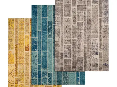 Rug Set 2097 3D model