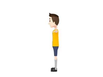 CartoonMan005 SoccerPlayer 3D model