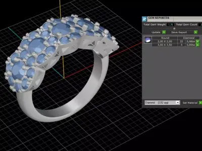 ring woman  3D print model 127