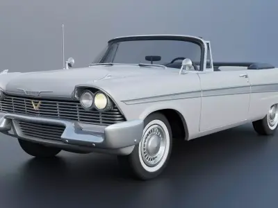 Plymouth Belvedere Convertible 1958 3D print model