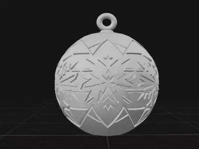 Geometric Christmas Ornament 3D print model