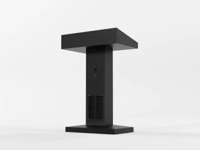 Conference podium digital tribune 3d model Low-poly 3D model