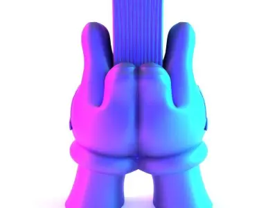 Bills Glove Money Grip toy 3D print model