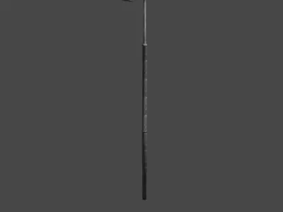 Streetlight street lamp Low-poly 3D model