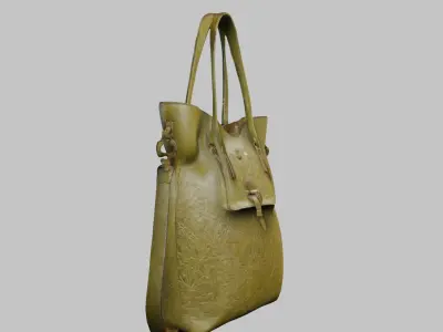 High Quality Leather Handbag 3D Model - CGTrader Low-poly 3D model