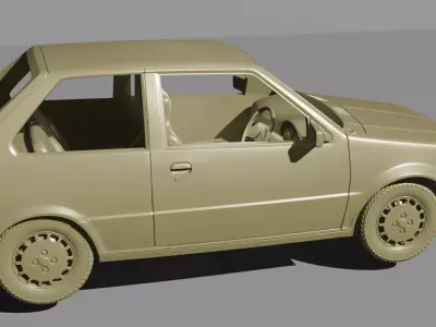 Classic Hatchback Car 3D Print Ready STL  3D print model