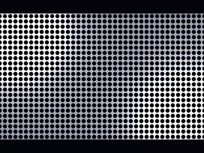 Perforated panel with 50 percent opening 25O57 3D model