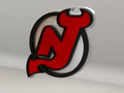NHL New Jersey Devils Team Logo 3D model