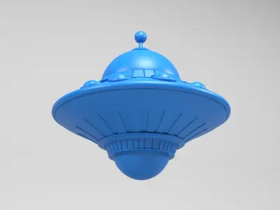 Cartoon UFO 3D print model