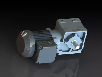 Asynchronous motor Free 3D model
