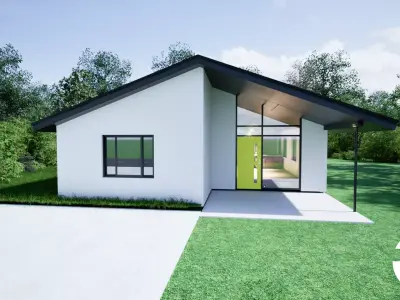Modern house 3D model 26