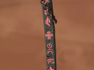 Elemental Runic Sword Pack - 5 Game-Ready Variant Low-poly 3D model