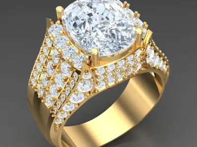 Luxury Men Rings Designs 5MR008 3D print model