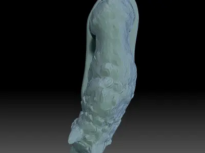 Wolf Statue Print Ready 3D model