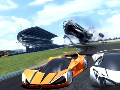 aurora concept car wintage 3D model