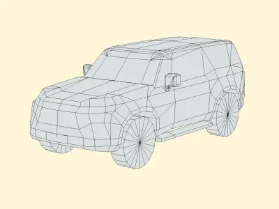 Lexus GX Overtrail 2024 Low-poly 3D model