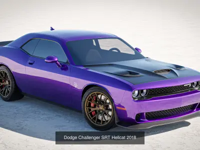 Dodge Challenger Collection 3D Model Pack