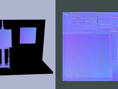 Cloud - Oil Painting  Low-poly 3D model