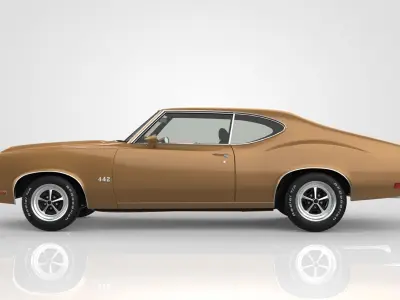 Oldsmobile 4-4-2 1970 3D model
