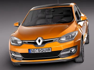 Renault Megane 5-door 2014 3D model