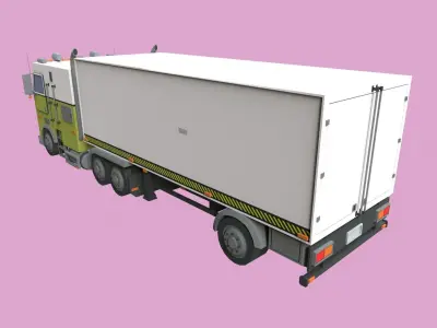 Lowpoly Big Truck Low-poly 3D model