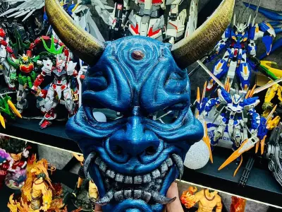 Hannya Mask -Satan Mask - Demon Mask for cosplay 3D print model