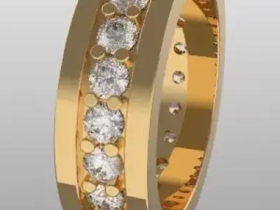 ETERNITY RING -  SIZE 5 AND A HALF 16MM DIAMETER 3D print model