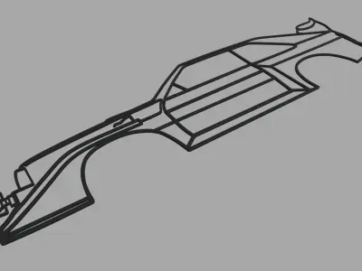 Audi S1 E2 Wall Silhouette 3D print model