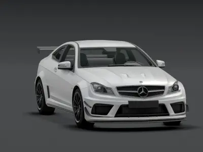 Mercedes AMG 63 Low-poly 3D model