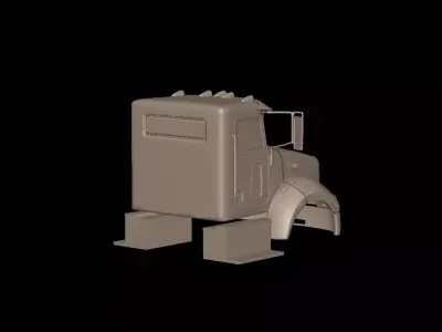 peterbilt 335 2005 truck 3d print model 3D print model