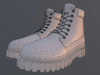 TIMBERLAND SHOES PBR Low-poly 3D model