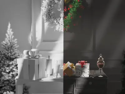 Christmas Scene  3D model