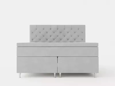 Joluma Complete Bed Package Continental Bed 160x200 Lightgr Low-poly 3D model