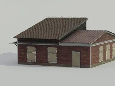 Gas Station 3D model order