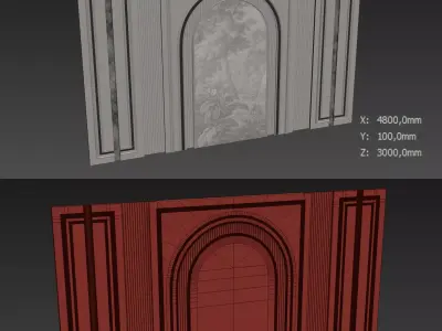 Decorative V95 Wall Panels 3D model