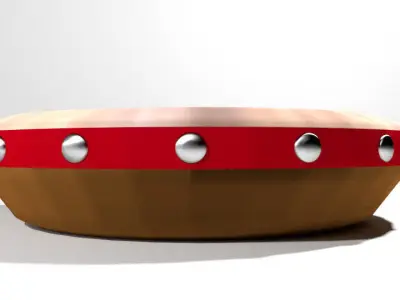 Musical Instrument Kompang 3D model