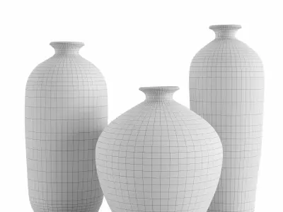 Set 3 transmutation Vase 3D model