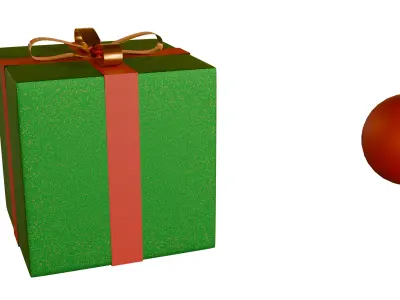 Free Christmas 3D Decorations Pack Free low-poly 3D model