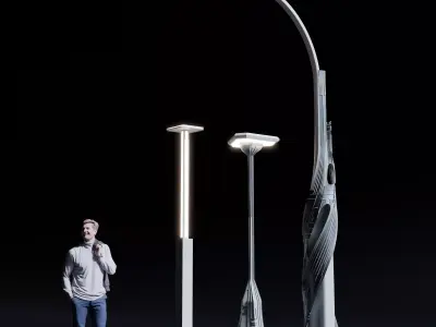 Lamp Post Collection - Utopia 3D model