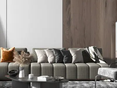 Style Modern Living Room Luxury 3D model
