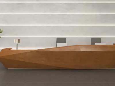 Designing Reception Desk 01 3D model
