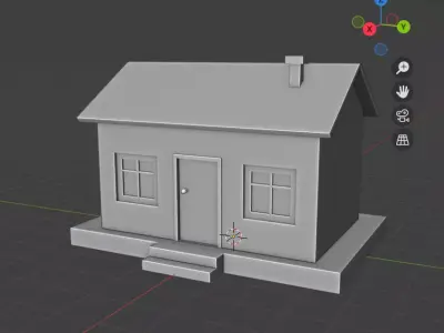 3d simple house  3D model