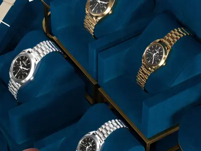 Luxury-Watch-Display-3d model 3D model