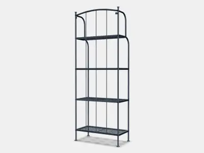 LACKO Shelving unit outdoor 1 Low-poly 3D model