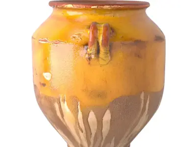 French Terracotta Pot A Confit 2 3D model