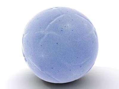 Blue Swirl Soccer Ball model pack Low-poly 3D model