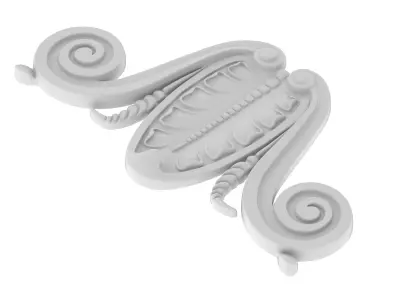 Cartouche Ornament 025 3D model